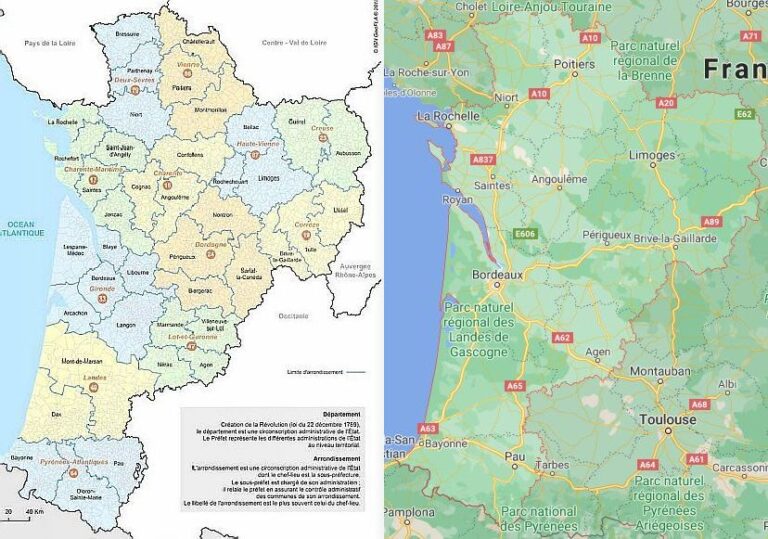 Comment créer un organigramme pour la région Nouvelle-Aquitaine 35 carte de la region nouvelle aquitaine
