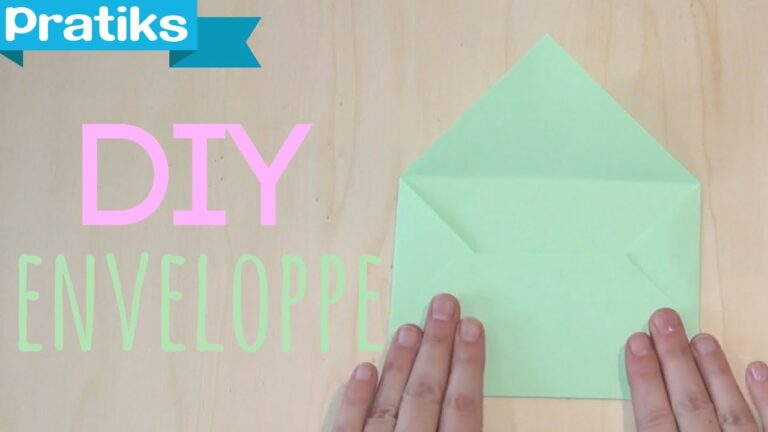 comment creer une enveloppe en papier facilement et rapidement
