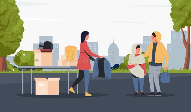 Comment l'Emmaüs Fondation Abbé Pierre aide-t-elle les plus démunis 58 des benevoles distribuant des vetements aux necessiteux