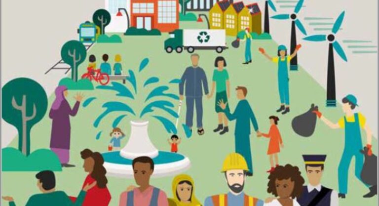 des citoyens utilisant des services publics