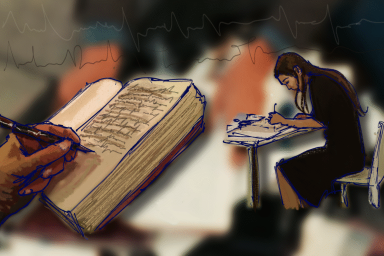 des personnes ecrivant des notes manuscrites