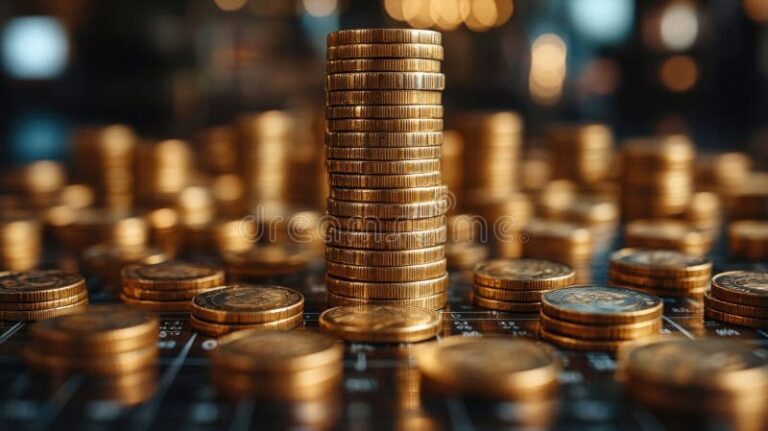 Peut-on se verser des dividendes chaque mois sans risque 58 des pieces de monnaie saccumulant sur une table