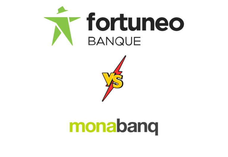 logo de fortuneo avec des elements bancaires