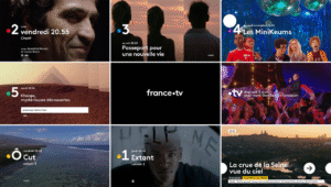 logo de france tv avec ecran de television