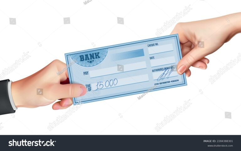 Que faut-il écrire au dos d'un chèque pour l'encaisser 53 main tenant un cheque avec une signature