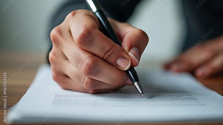 Comment rédiger une clause bénéficiaire par désignation nominative 1 main tenant un document juridique