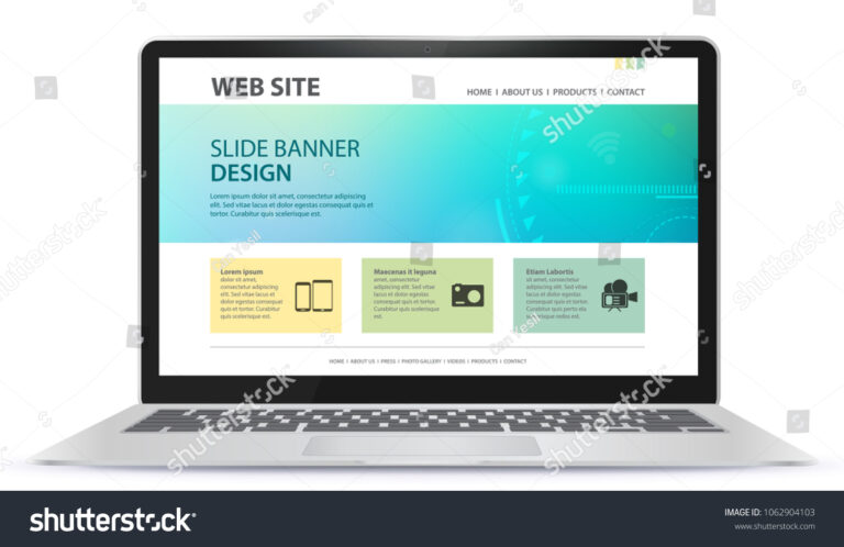 ordinateur avec un ecran affichant un site
