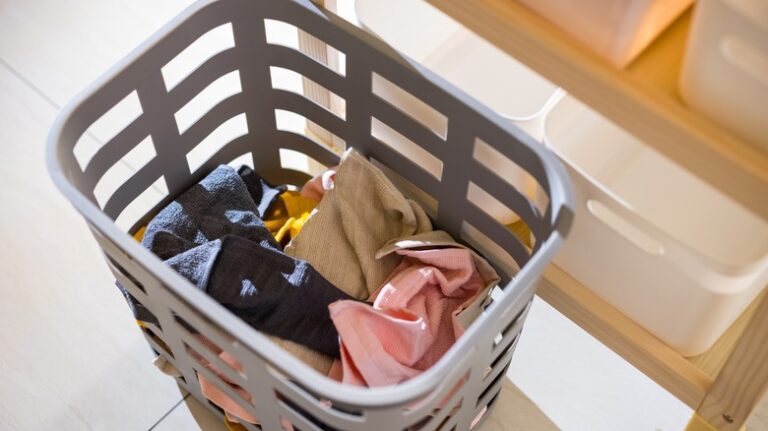 panier de vetements a donner