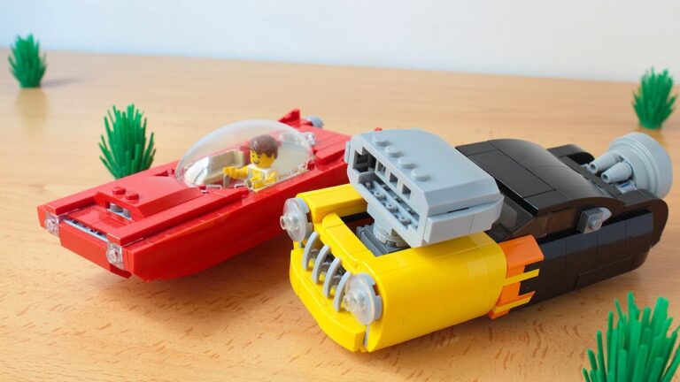 Comment construire des scènes de Retour vers le Futur en Lego 1 scene futuriste en lego avec vehicules