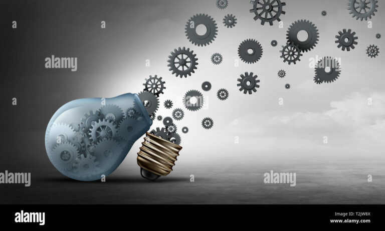 symboles representant linnovation et la connexion