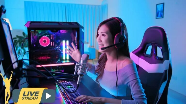 un ecran dordinateur avec un streaming en direct