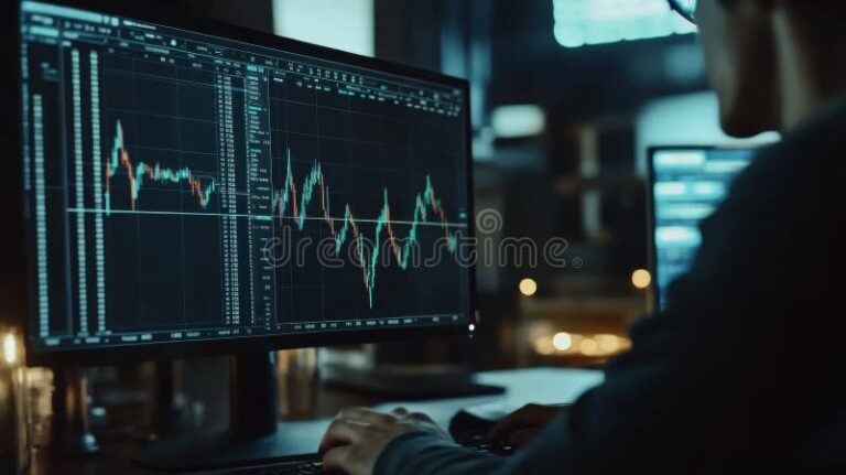un trader analysant des graphiques financiers