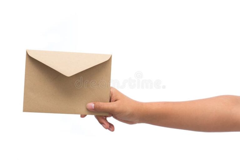 Comment utiliser "vous souhaite bonne réception" dans un email 38 une main tendue avec un courrier