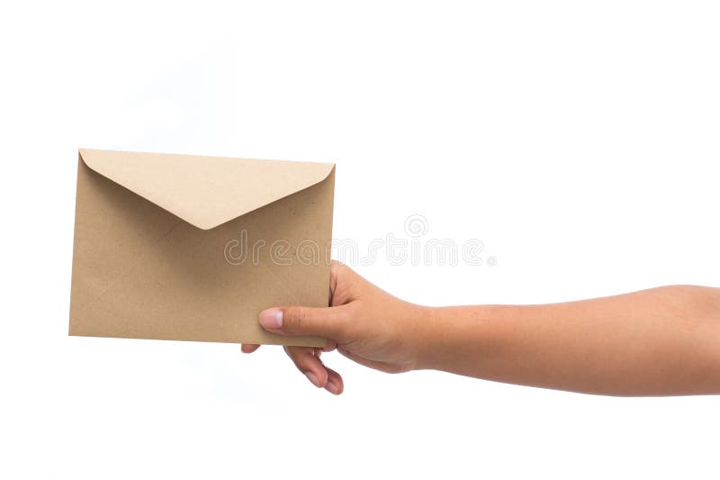 Comment utiliser "vous souhaite bonne réception" dans un email 1 une main tendue avec un courrier
