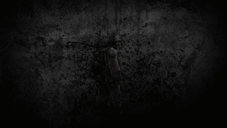 une ombre mysterieuse sur un fond sombre