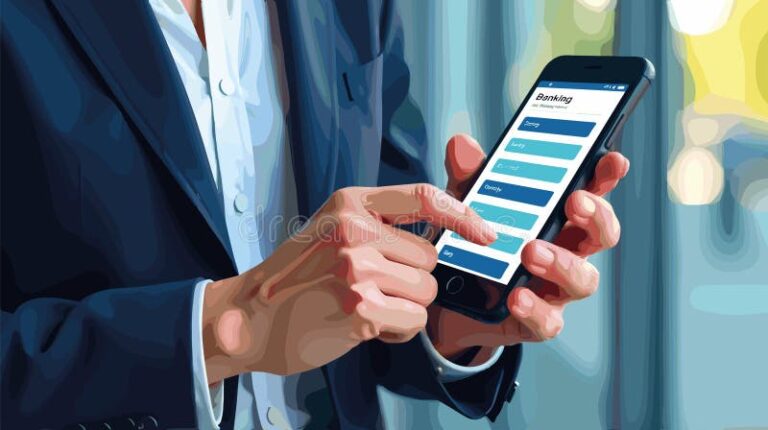 une personne utilisant un smartphone pour des finances