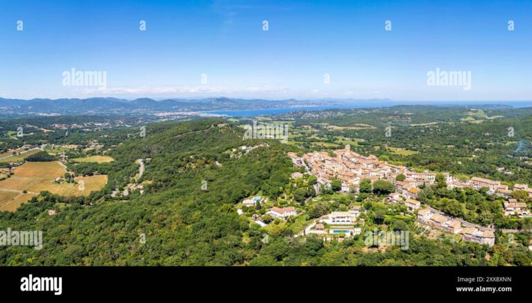 vue panoramique de la plaine du var