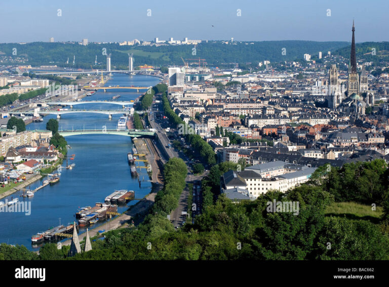 vue panoramique de la seine maritime