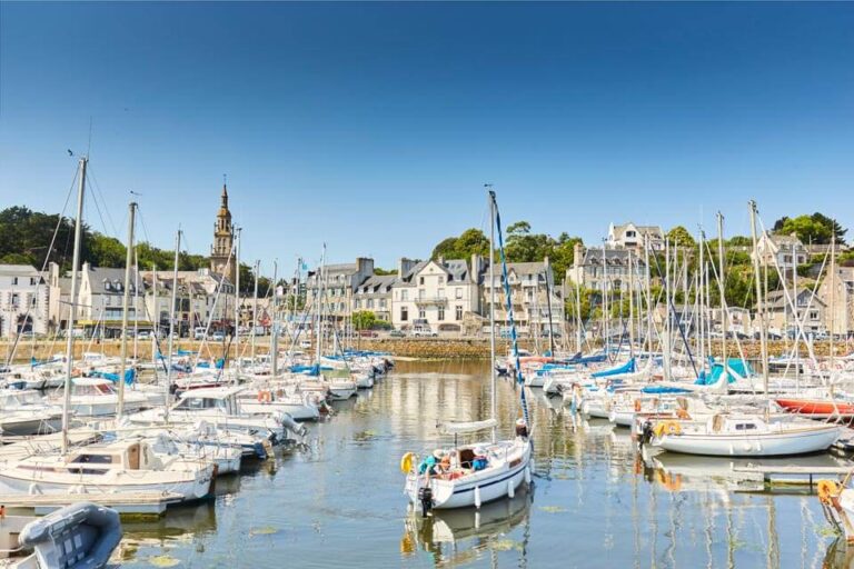 Que faut-il savoir sur Saint-Brieuc dans les Côtes d'Armor 47 vue panoramique de saint brieuc et son port