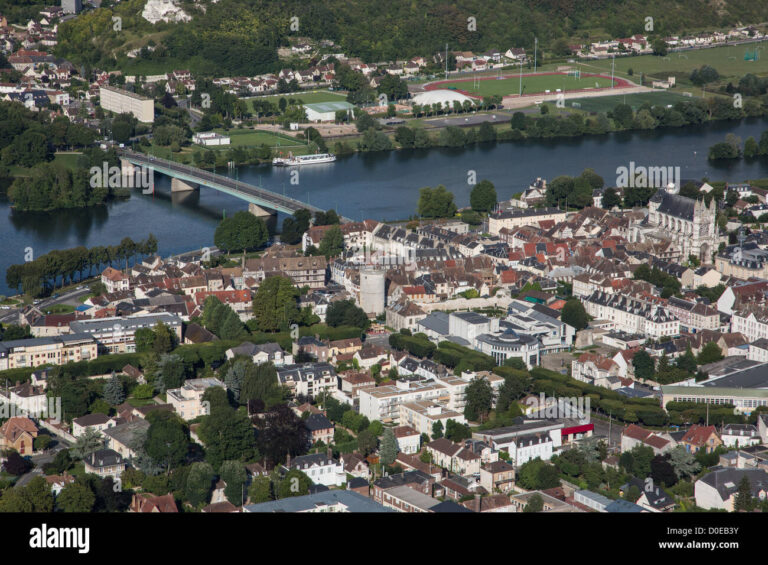 vue panoramique de vernon et de la seine